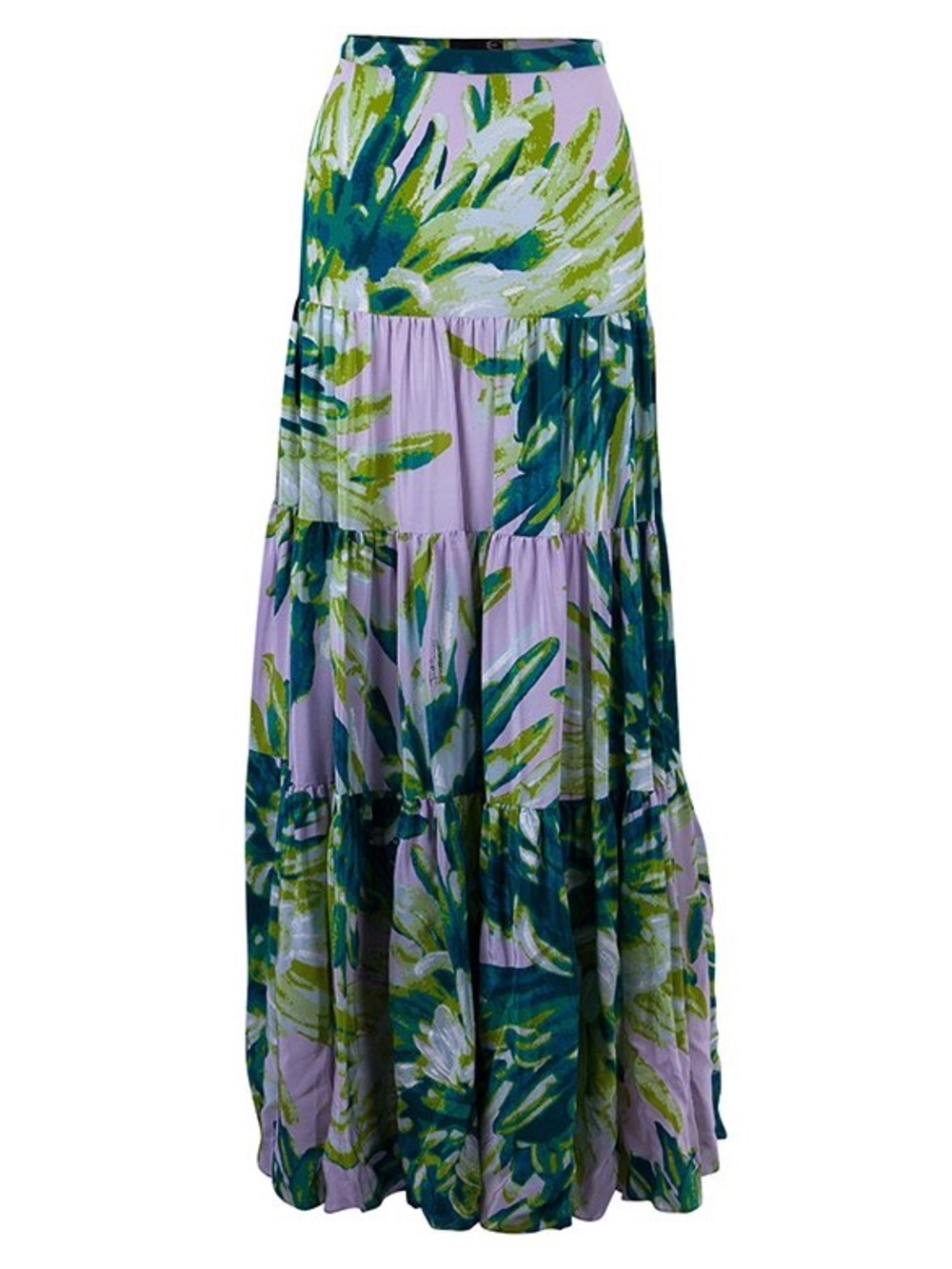 Just Cavalli Tropical Print Silk Maxi Skirt - Picture 10 of 10